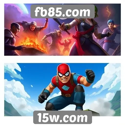 Comparativo de jogos disponíveis no fb85.com e concorrentes