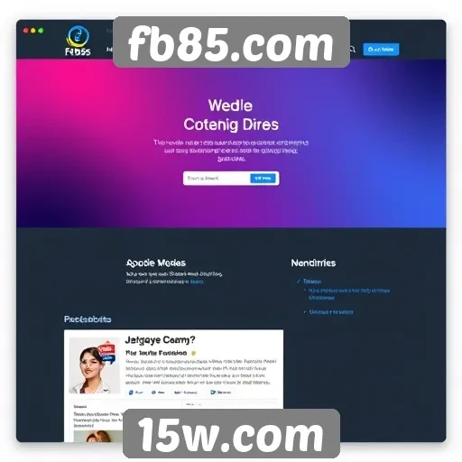 Análise da interface do usuário do fb85.com